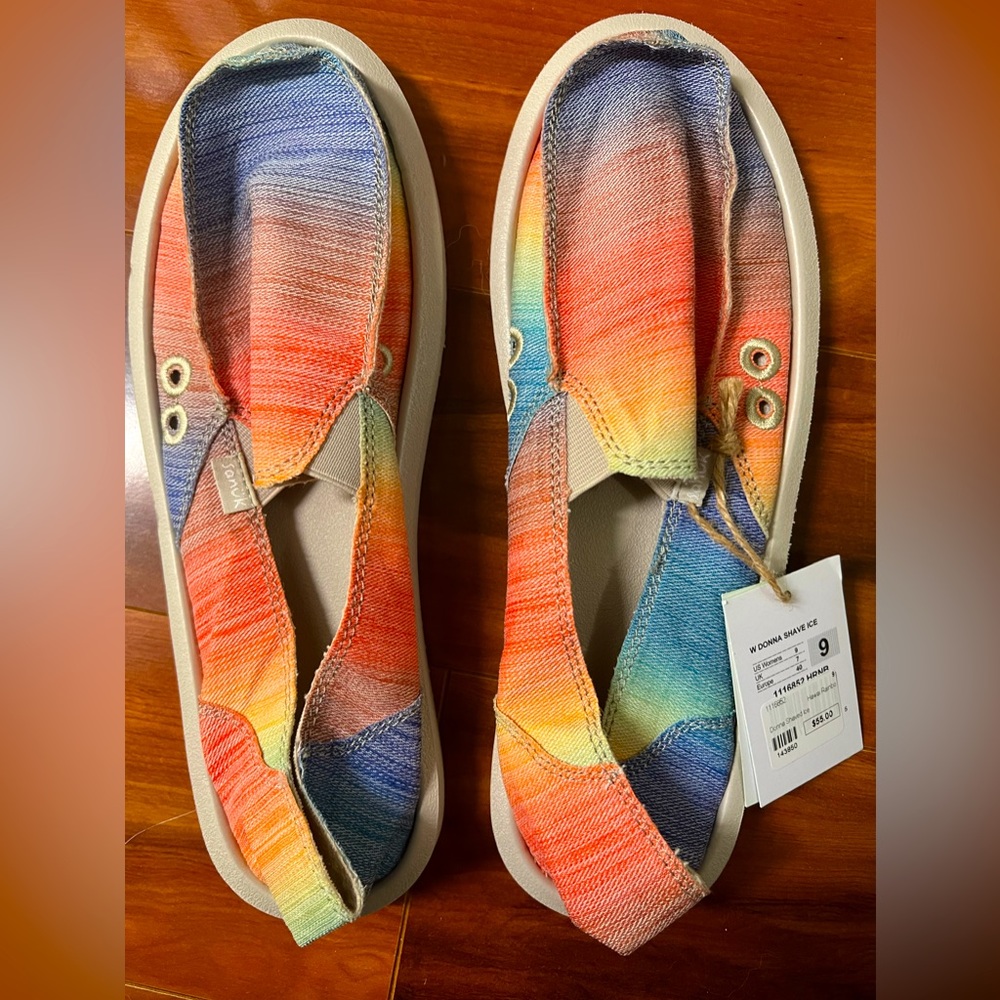 Sanuk Donna Multicolored Sidewalk Surfers
